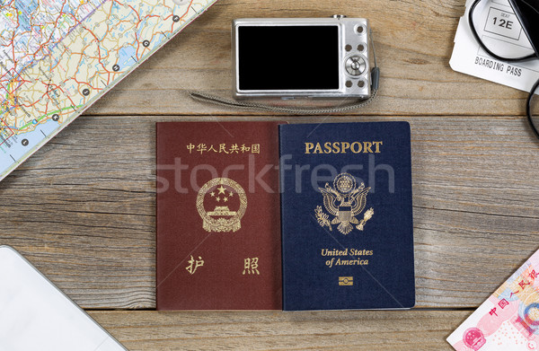 Travel plans for China and United States  Stock photo © tab62