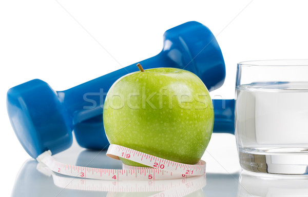 Fresh apple and water for diet  Stock photo © tab62