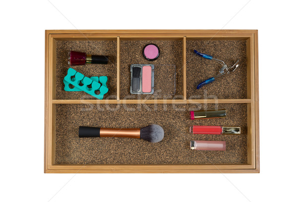 Women Cosmetic Accessories in Drawer  Stock photo © tab62