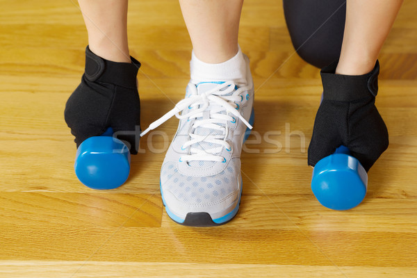 Stock photo: Weight Lifting with Small Dumbbells 