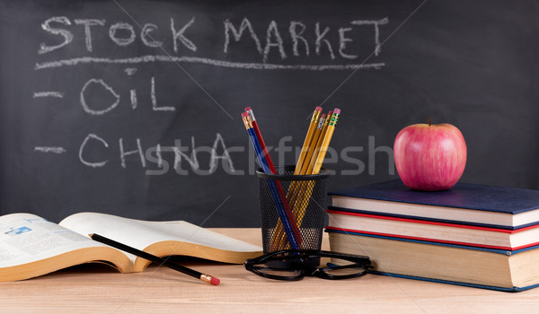Сток-фото: обучения · финансовых · Рынки · плохо · Desktop · книгах