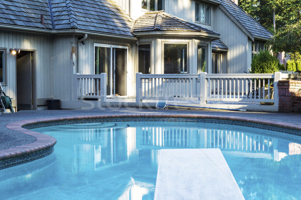 Backyard heated Swimming Pool  Stock photo © tab62