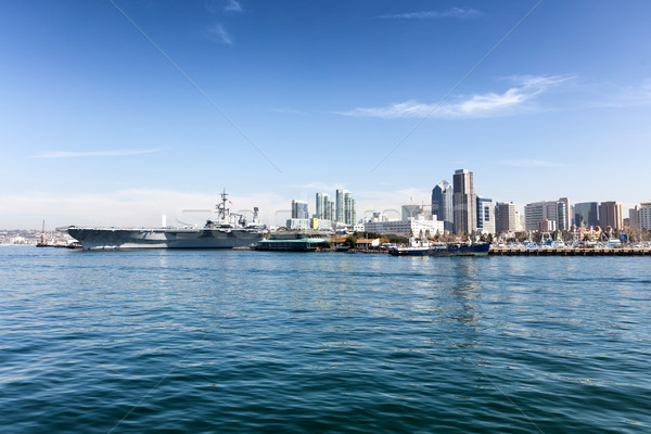 Stock foto: San · Diego · Skyline · Ozean · Ansicht · Kalifornien · hellen