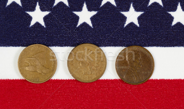 Amerykański historii cent kawałek widoku Zdjęcia stock © tab62