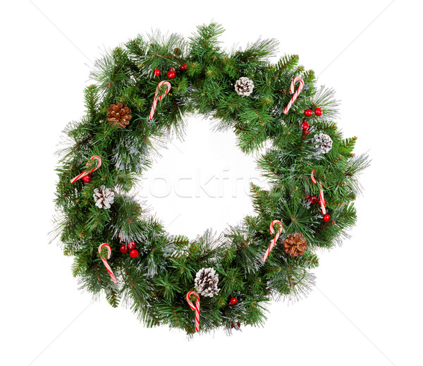 Christmas wreath isolated on white background  Stock photo © tab62