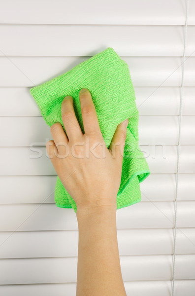 Dusting Window Blinds  Stock photo © tab62