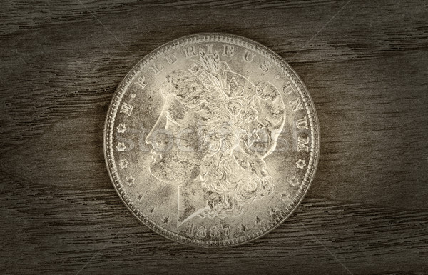 Old Silver Dollar  Stock photo © tab62