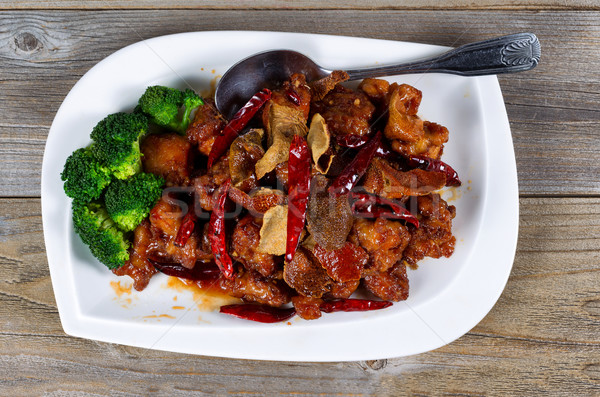 Chińczyk soczysty tofu brokuły naczyń Zdjęcia stock © tab62