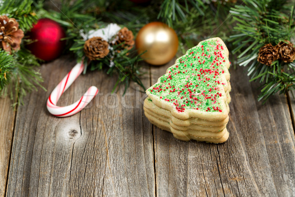 [[stock_photo]]: Arbre · cookies · Noël · vue