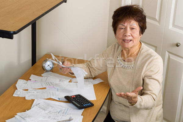 старший женщину сердиться финансовых старший Сток-фото © tab62