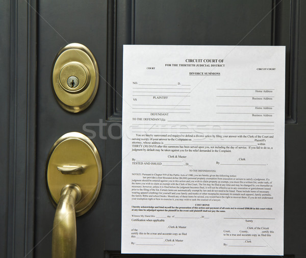 Divorce Summons Stock photo © tab62