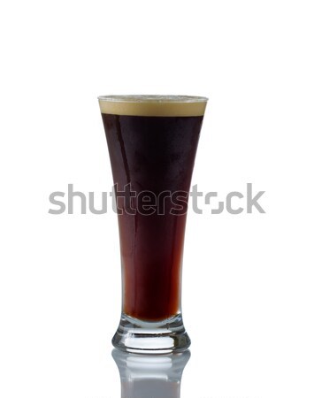 Tall Glass filled with cold dark beer  Stock photo © tab62