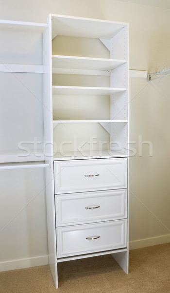 современных спальня шкафу вертикальный фото Сток-фото © tab62