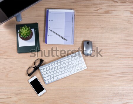 Desktop with audit equipment Stock photo © tab62