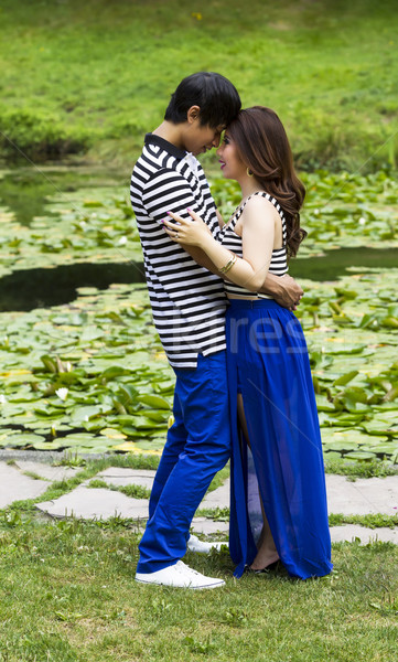 Lovers Holding Each Other Closely  Stock photo © tab62