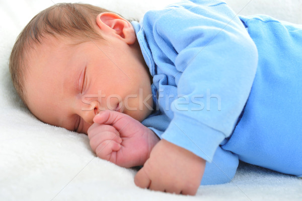 ребенка Cute спальный белый Сток-фото © taden
