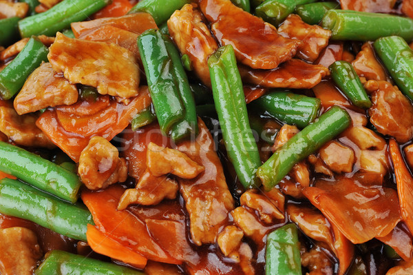Chinezească alimente placă alimente ou Imagine de stoc © taden