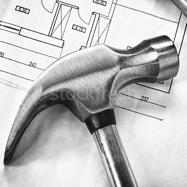 steel claw hammer Stock photo © taden