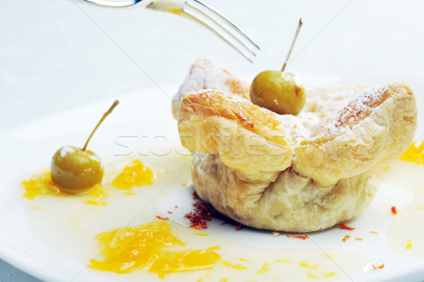 Stock photo: cake  with  syrup
