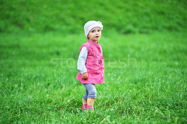 small girl  having fun Stock photo © taden