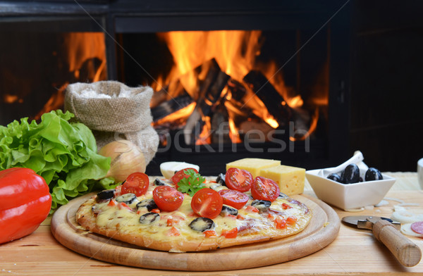  tasty pizza Stock photo © taden