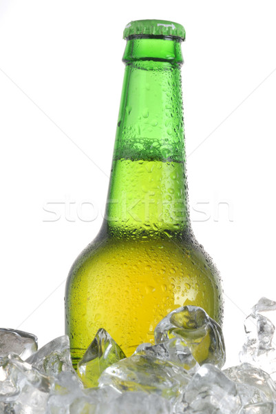 Verde botella cerveza vidrio bebidas caída Foto stock © taden