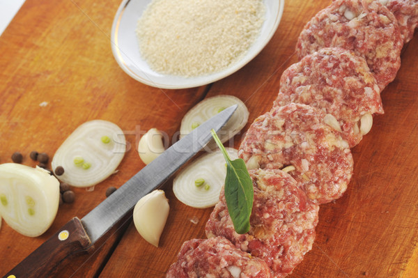 Stock photo: Crude cutlet