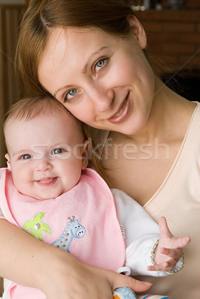 Foto d'archivio: Bella · madre · figlia · famiglia · baby