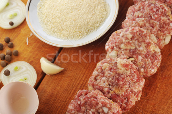 Stock photo: Crude cutlet