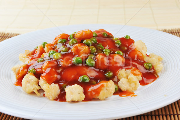 雞 紅色 醬 深 中國的 商業照片 © taden