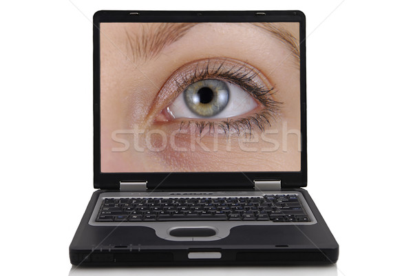 black opened notebook Stock photo © taden