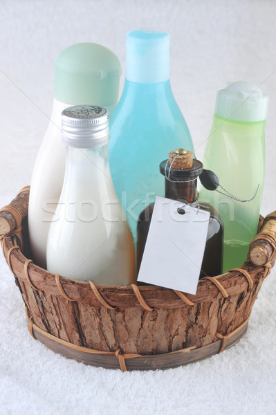 different cosmetic  for  body in basket  Stock photo © taden