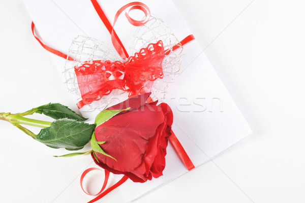  rose and letter Stock photo © taden