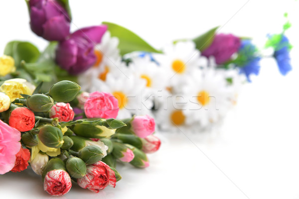 Stockfoto: Boeket · bloemen · kleurrijk · anjer · ander