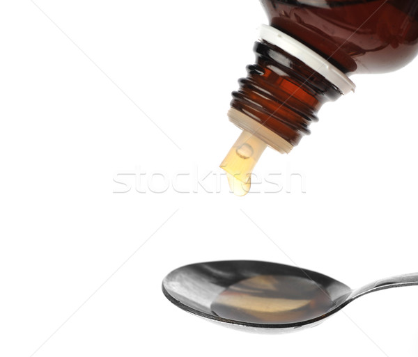 spoon with medecine Stock photo © taden