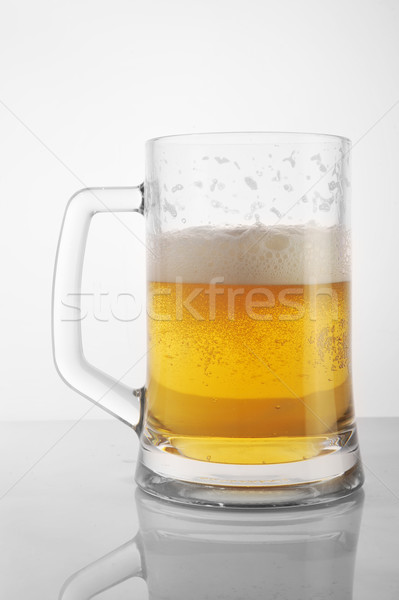 Sör üveg közelkép szemüveg arany italok Stock fotó © taden