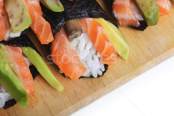 Frescos sushi sabroso cono placa Foto stock © taden