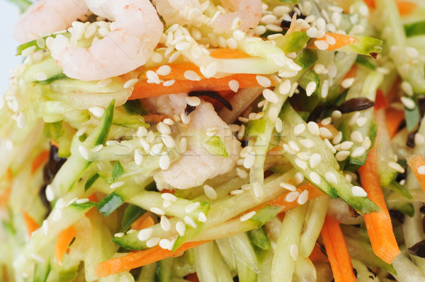 vegetable salad with shrimp Stock photo © taden