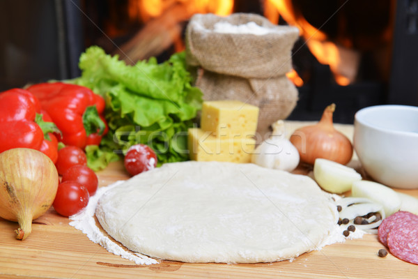  pizza dough Stock photo © taden