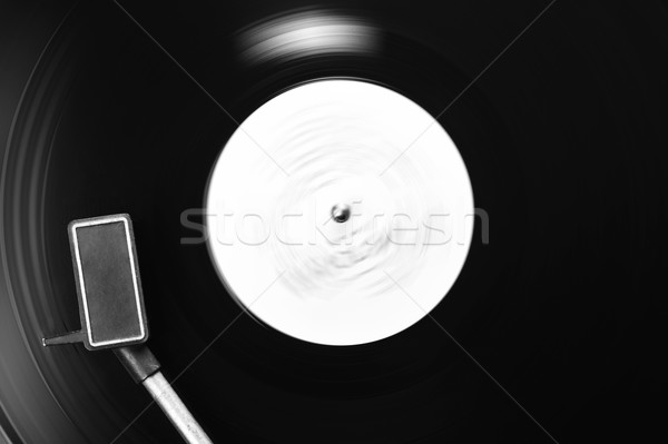 Vinilin disc record placă turnantă proiect Imagine de stoc © taden