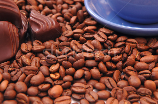 coffee beans and chocolate  Stock photo © taden
