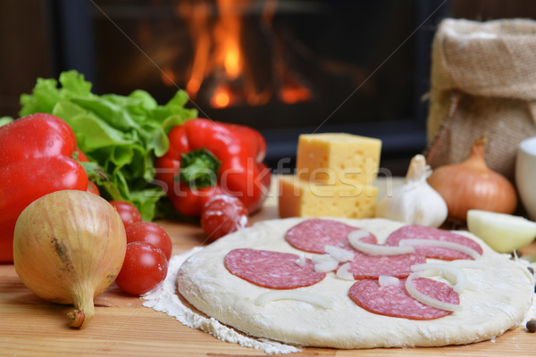  pizza dough Stock photo © taden