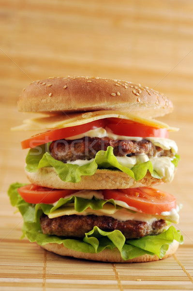 hamburger with cutlet Stock photo © taden