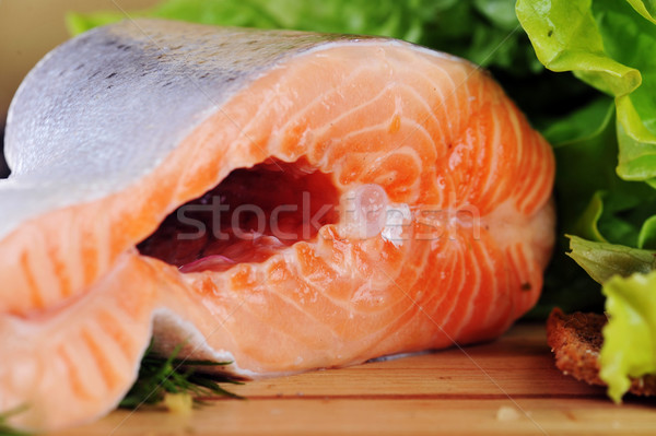 pieces of  salmon  Stock photo © taden