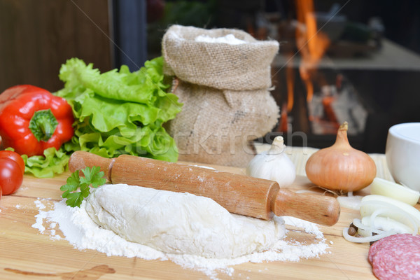  pizza dough Stock photo © taden