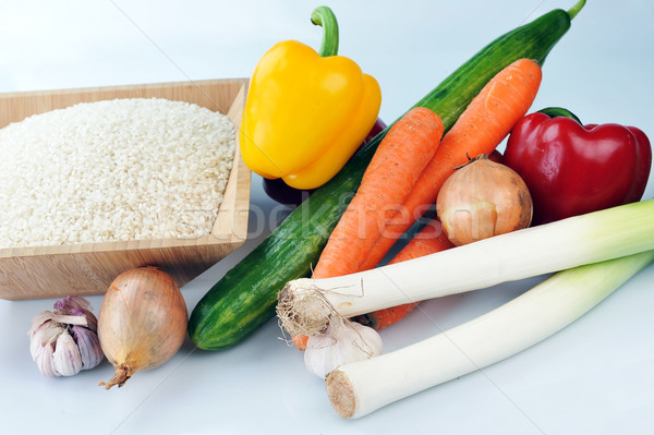 Foto stock: Arroz · legumes · branco · variedade · cozinhar · tradicional