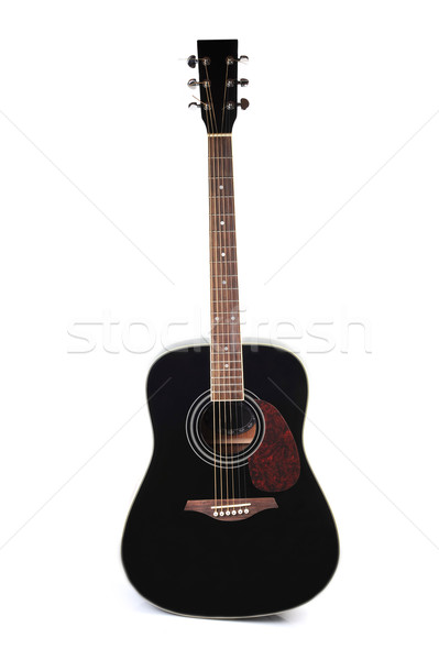 Fekete gitár akusztikus zene fa szín Stock fotó © taden