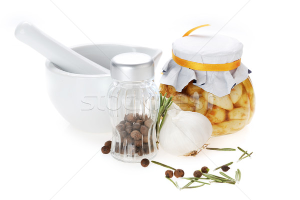 aroma, aromatic, background, bay, bowl, ceramic, closeup, cook, Stock photo © taden