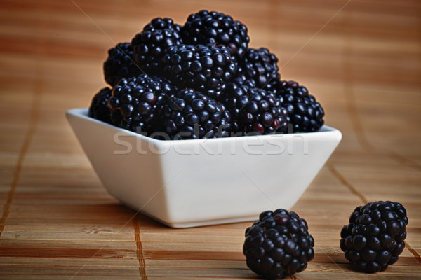 blackberry in bowl Stock photo © taden