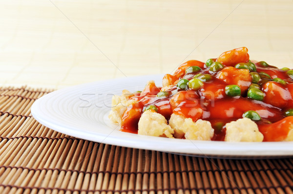 китайский продовольствие пластина продовольствие яйцо Сток-фото © taden